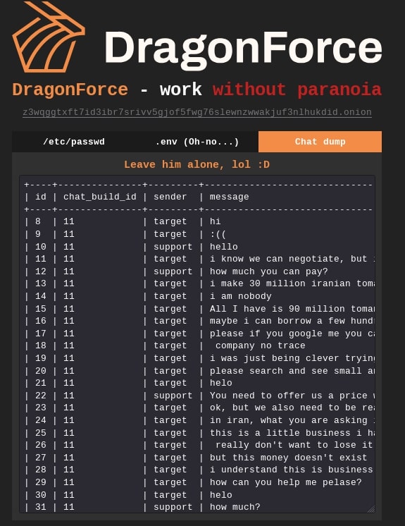 Figure 10: DragonForce defaced Mamona RIP blog and placed these pages
instead