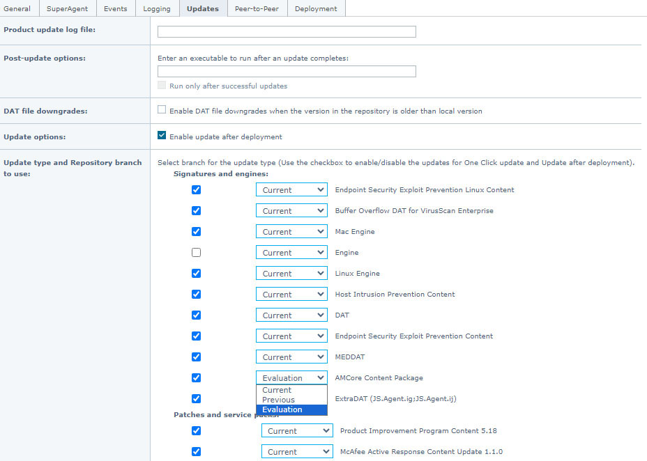 Mitigating Security Update Risks Part 2: Product Features ePO, EDR, and ENS