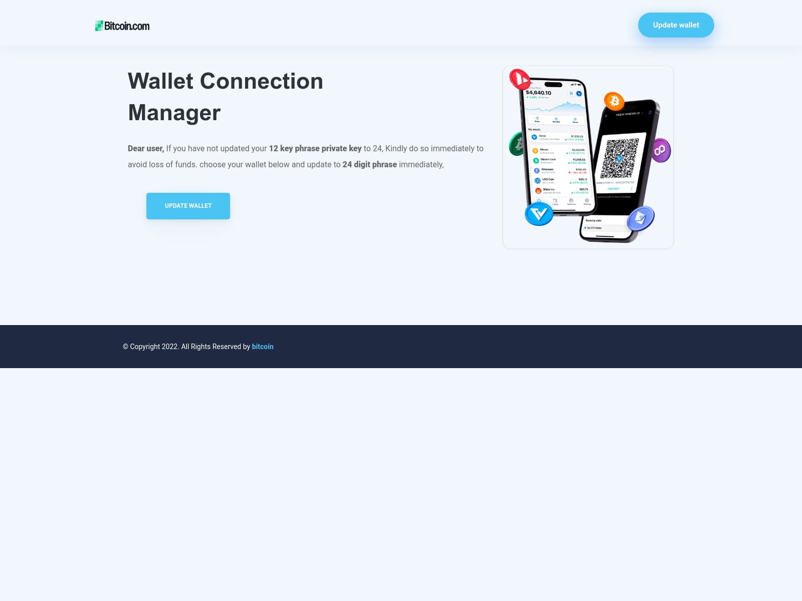 Figure 16: Crypto Wallet Phishing Page
