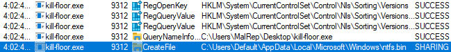 Figure 2: location of Avast Anti-Rootkit driver dropped by the malware