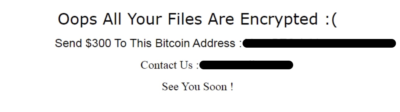 Figure 20: Content of the “How To Decrypt My files.html”