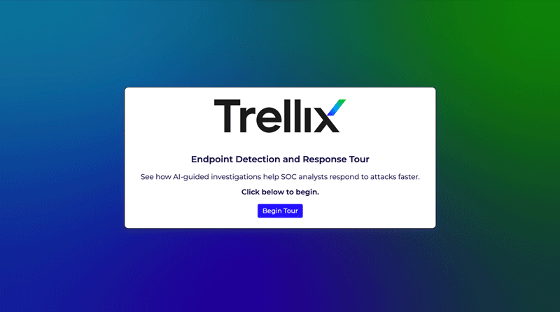 Screenshot of Trellix EDR Tour