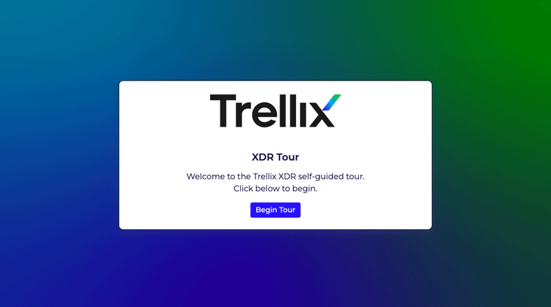 Screenshot of Trellix XDR Product Tour